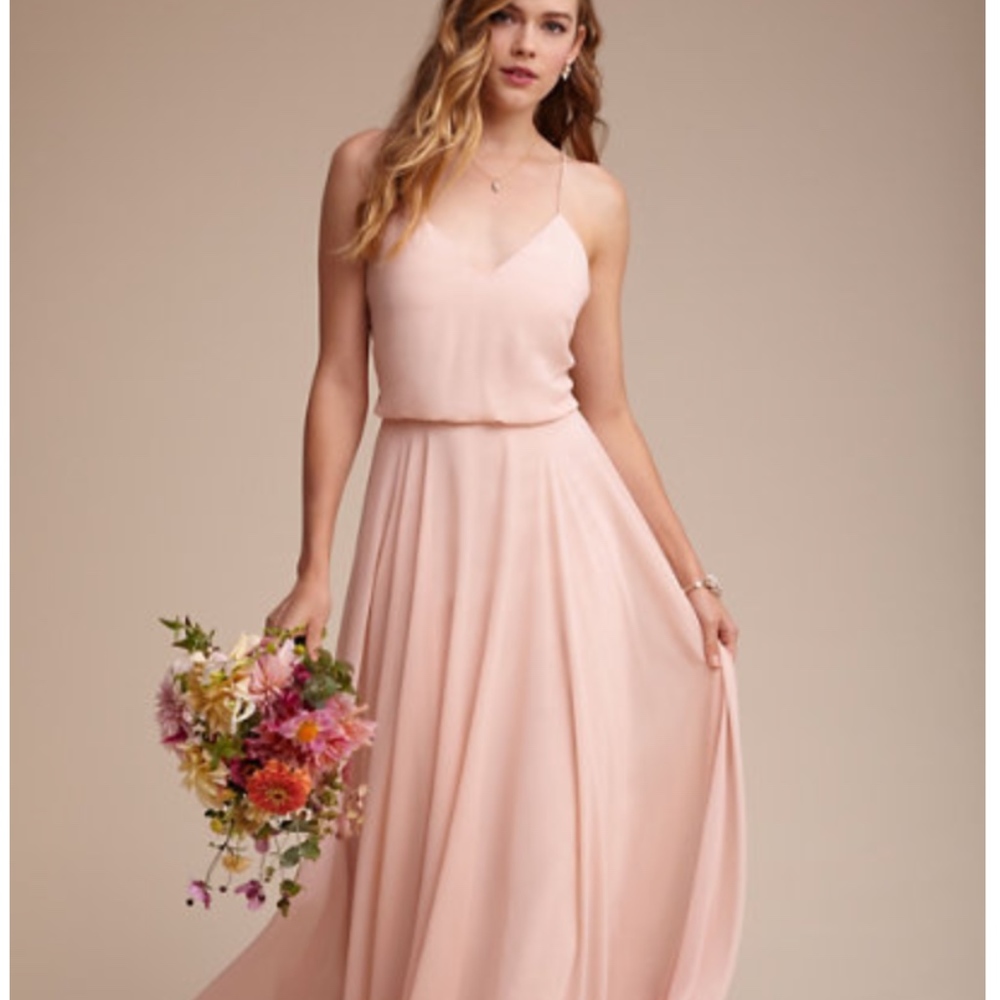 BHLDN Jenny Yoo Inesse Dress Blush Size 4